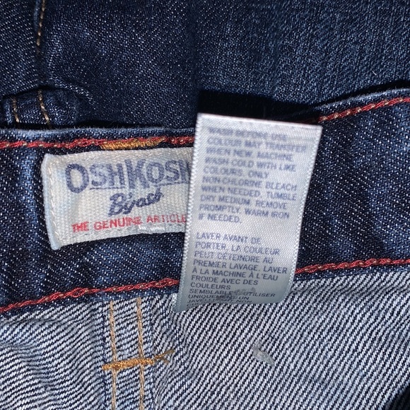 Oshkosh B’Gosh Blue Jean Denim Shorts Elastic Adjustable Waist Girls Size 7 - Picture 5 of 6